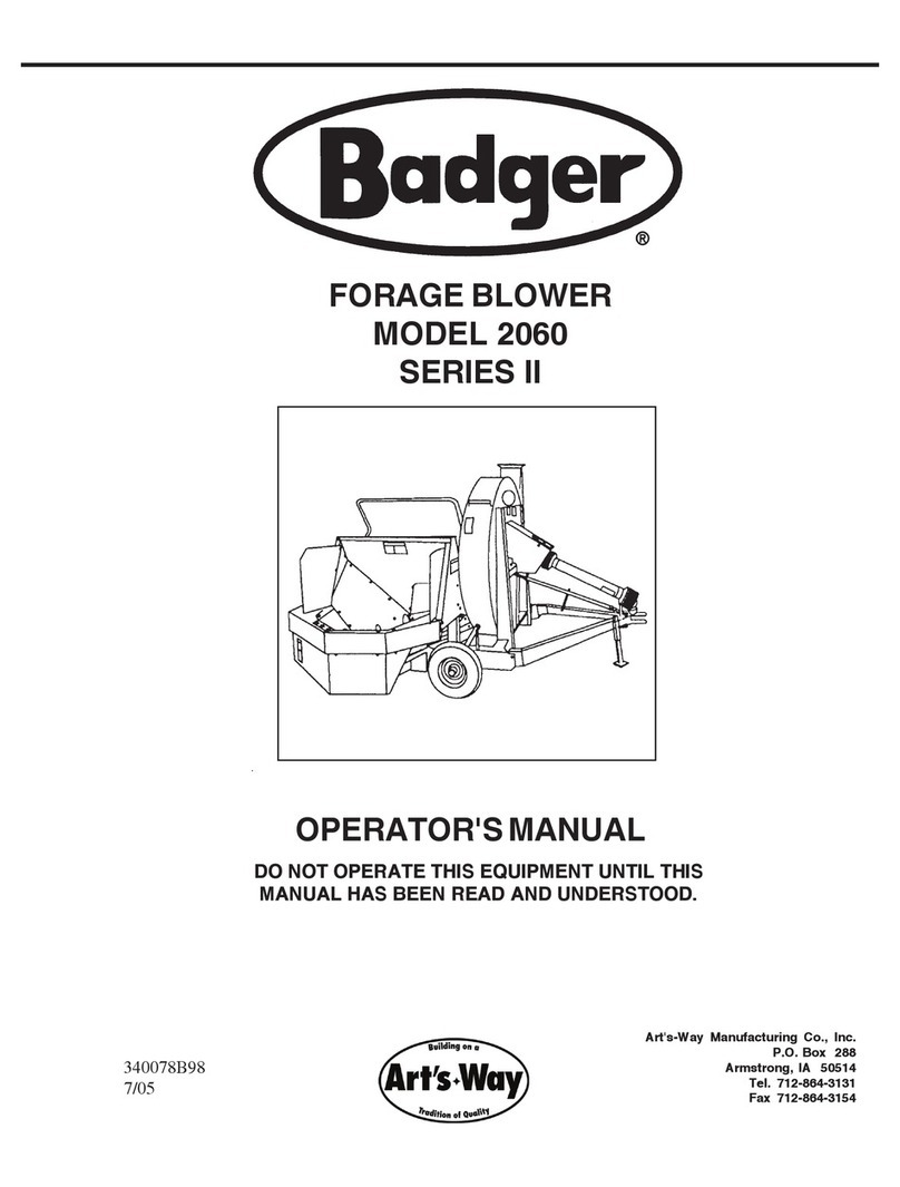 Badger Basket 2060 Series II Operator's manual Badger Basket 2060 Series II Operator's manual