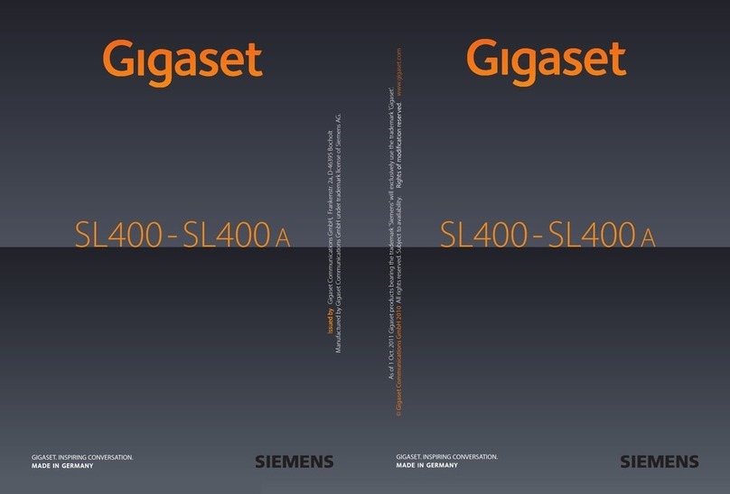 Siemens Gigaset SL400 user manual