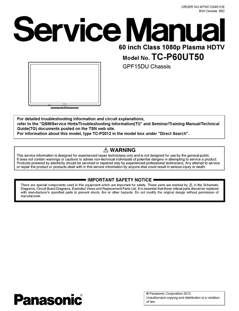 Panasonic Viera TC-P60UT50 User manual