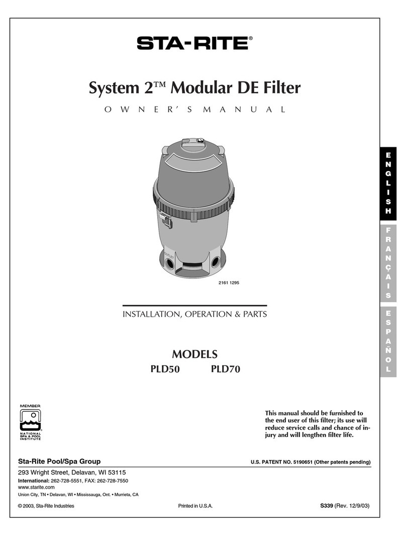 STA-RITE PLD50 owner's manual