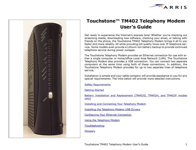Arris Touchstone TM402 User manual