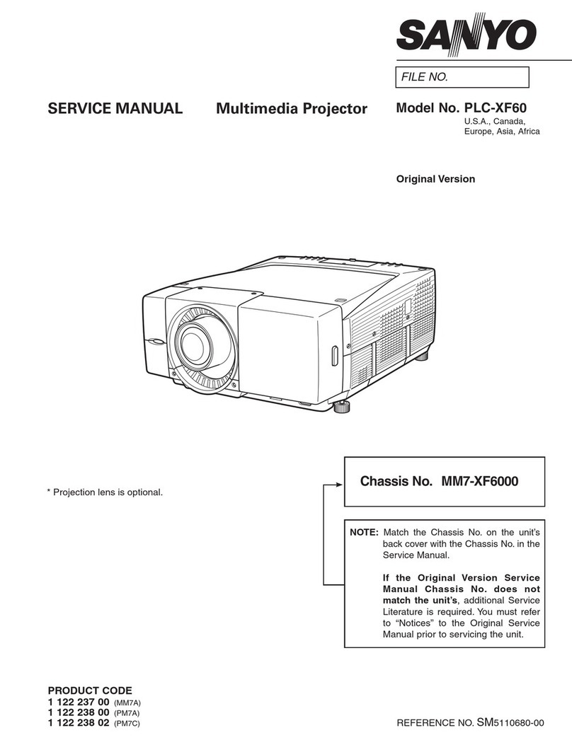 Sanyo PLC-XF60 User manual