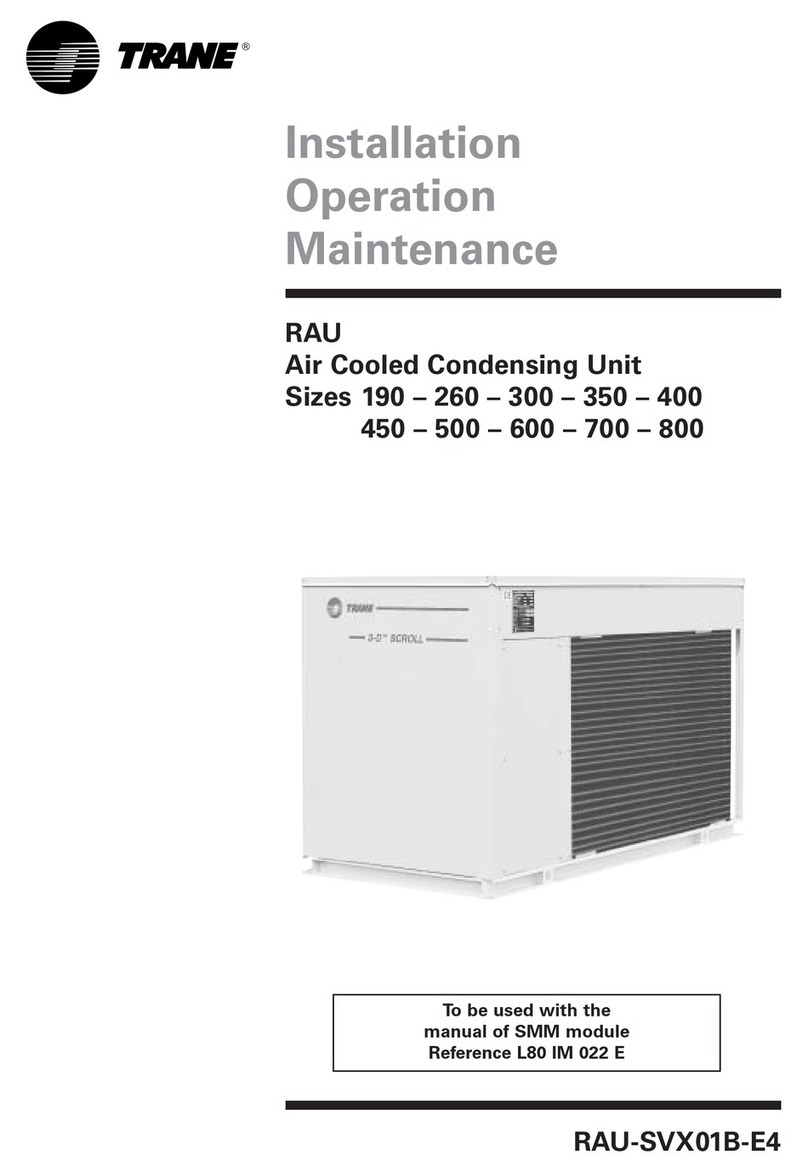 Trane RAU-SVX01B-E4 Owner's manual