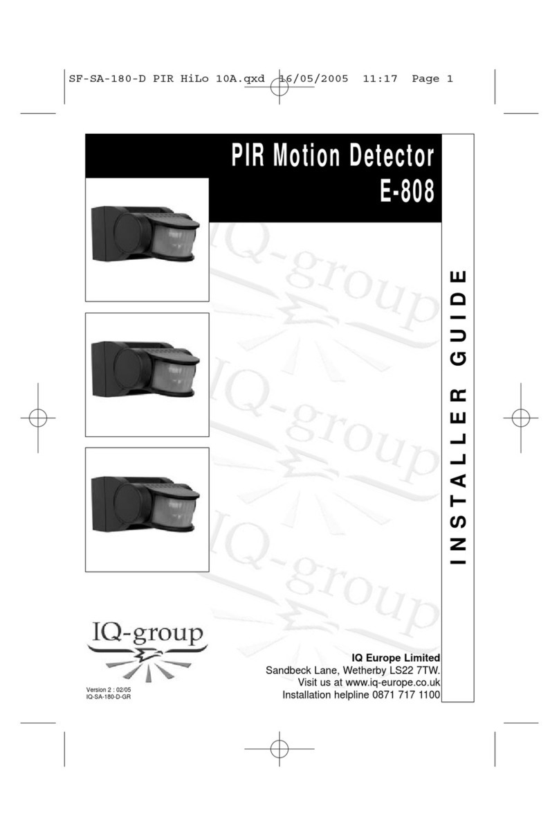 IQ-group E-808 Installer's guide