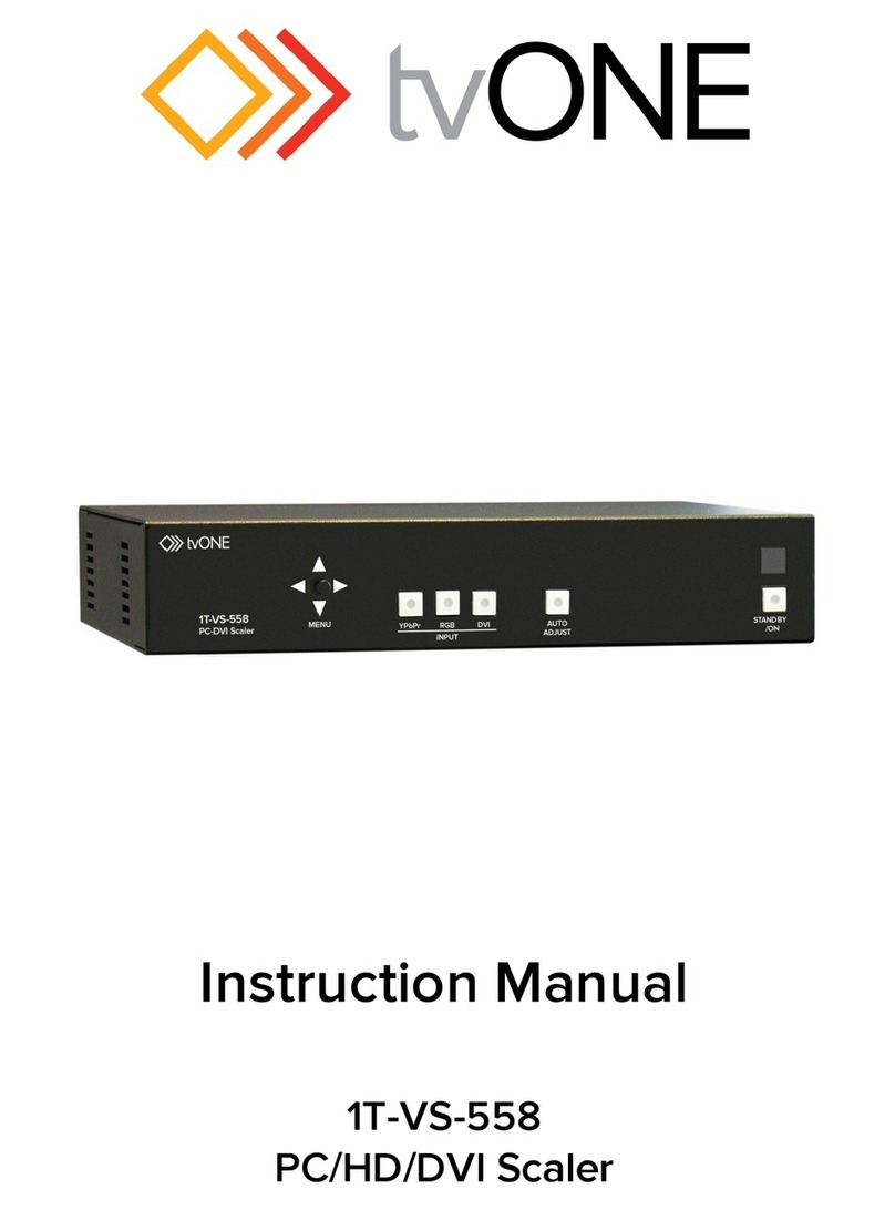 TV One 1T-VS-558 instruction manual