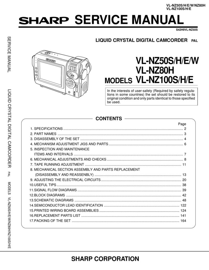 Sharp ViewCam VL-NZ50S Service manual