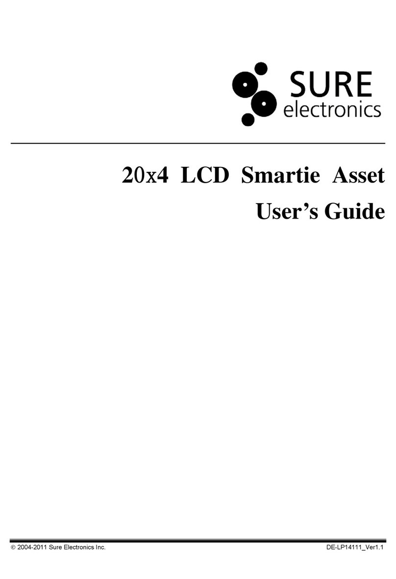 Sure Electronics 2004 LCD SMARTIE ASSET user guide