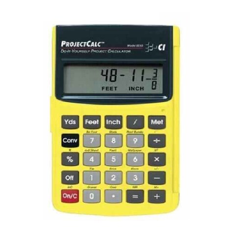Calculated Industries PROJECTCALC User manual