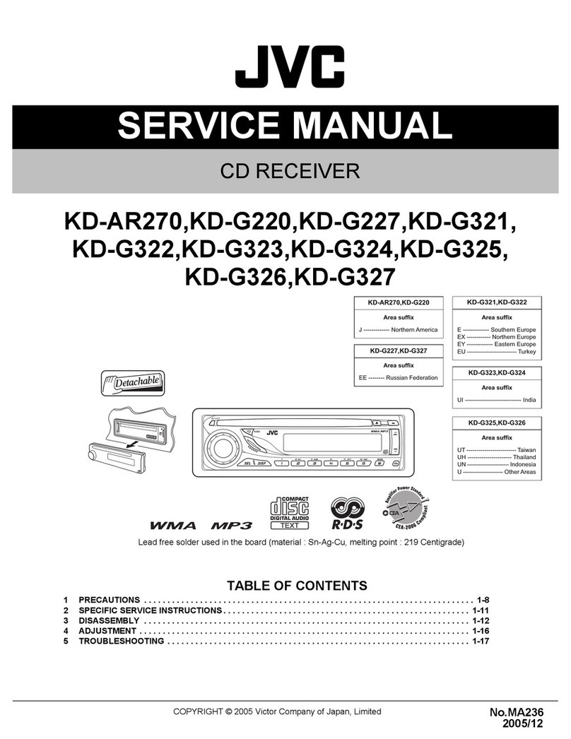 JVC KD-AR270 - Radio / CD User manual