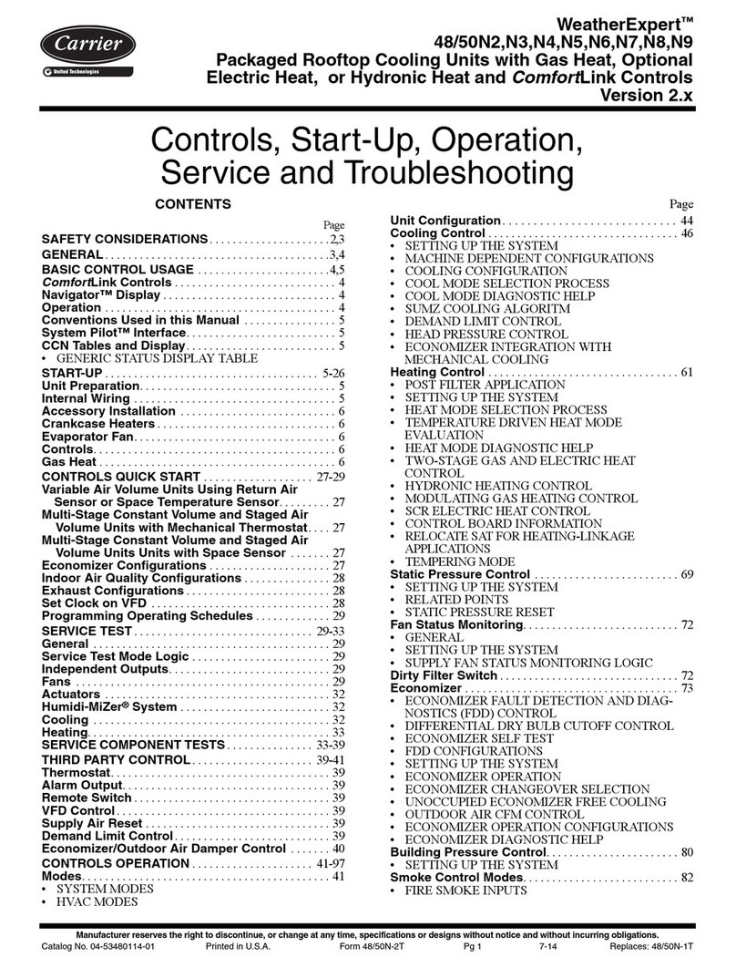 Carrier WeatherExpert 48N2 User guide