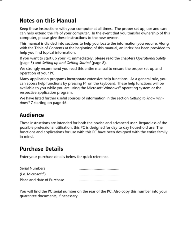 Medion Notebook Computer User manual