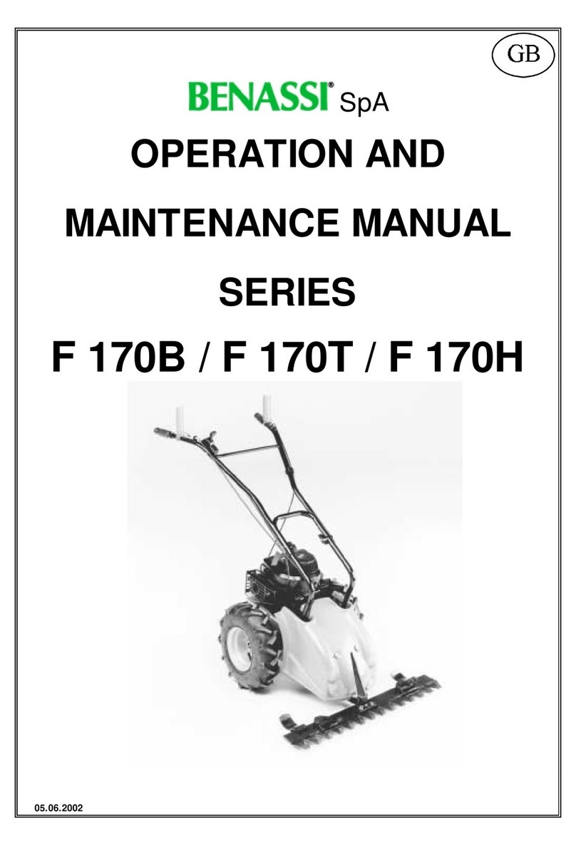 Benassi F 170B Series Operation and maintenance manual