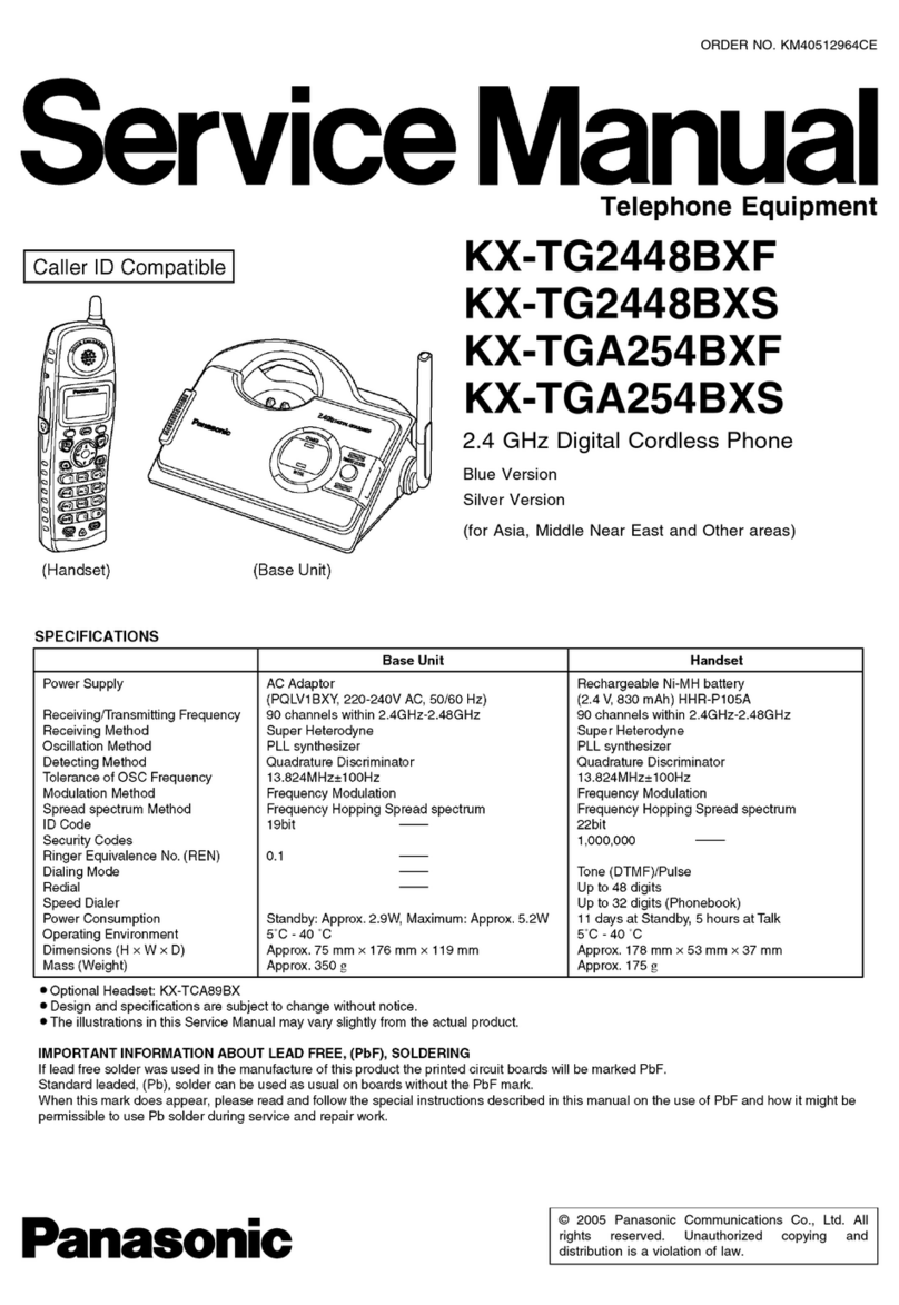 Panasonic KX-TG2448BXF User manual