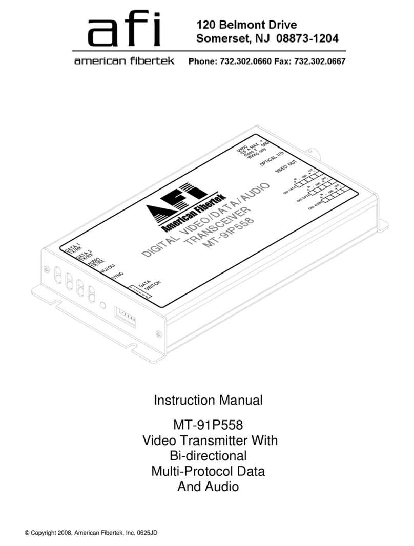 AFi MT-91P558 instruction manual