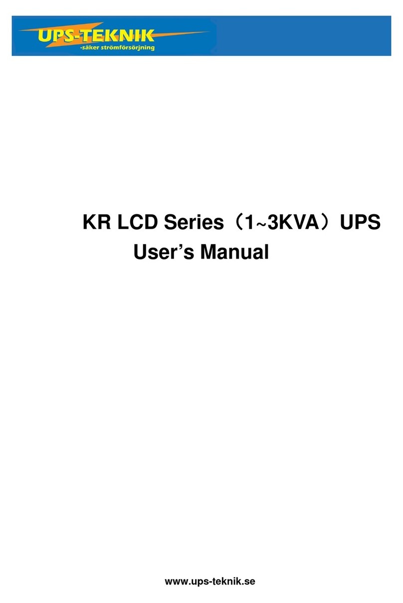 UPS-Teknik KR1000 user manual