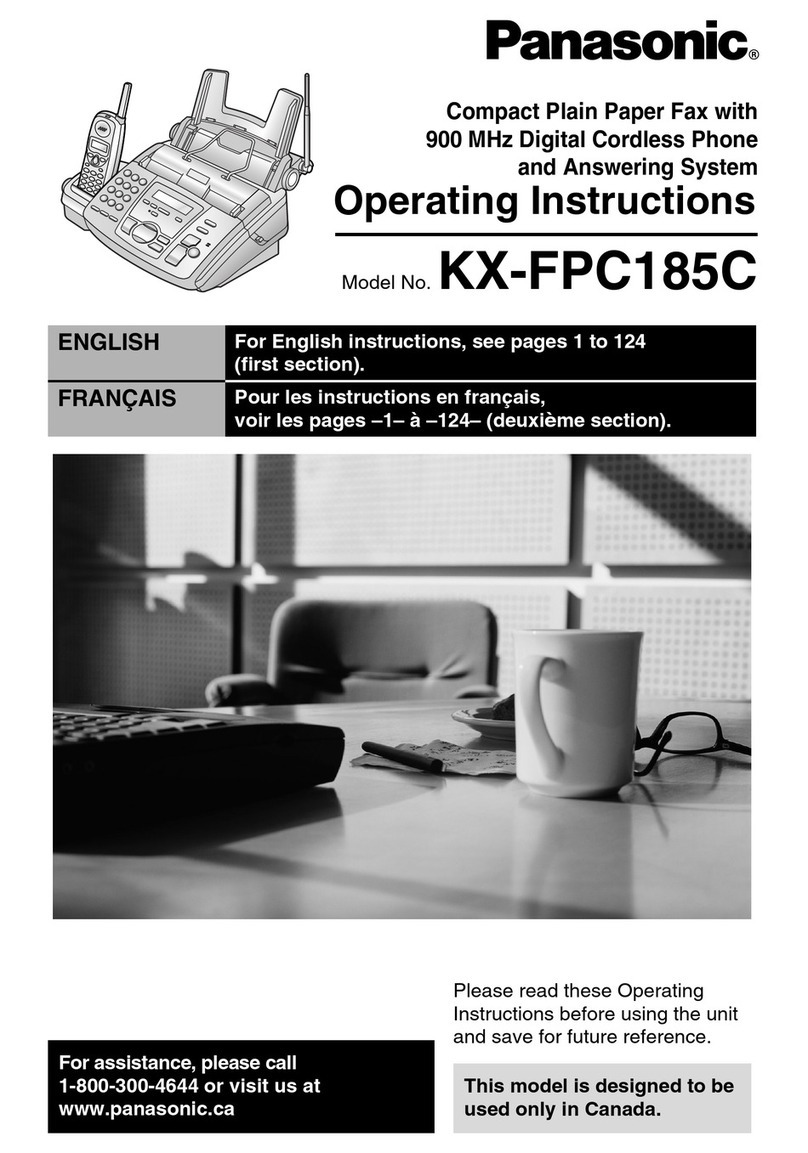 Panasonic KX-FPC185C operating instructions