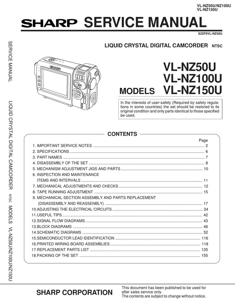 Sharp VL-NZ50U - MiniDV Compact Digital Viewcam User manual
