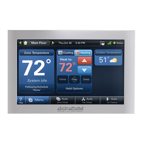 American Standard AZONE940AC52Z User's installation guide