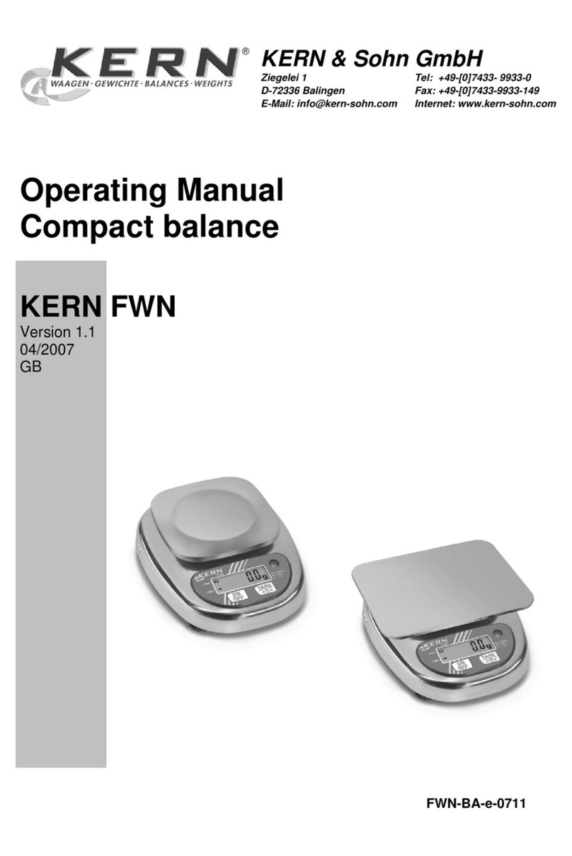 KERN KERN FWN operating manual