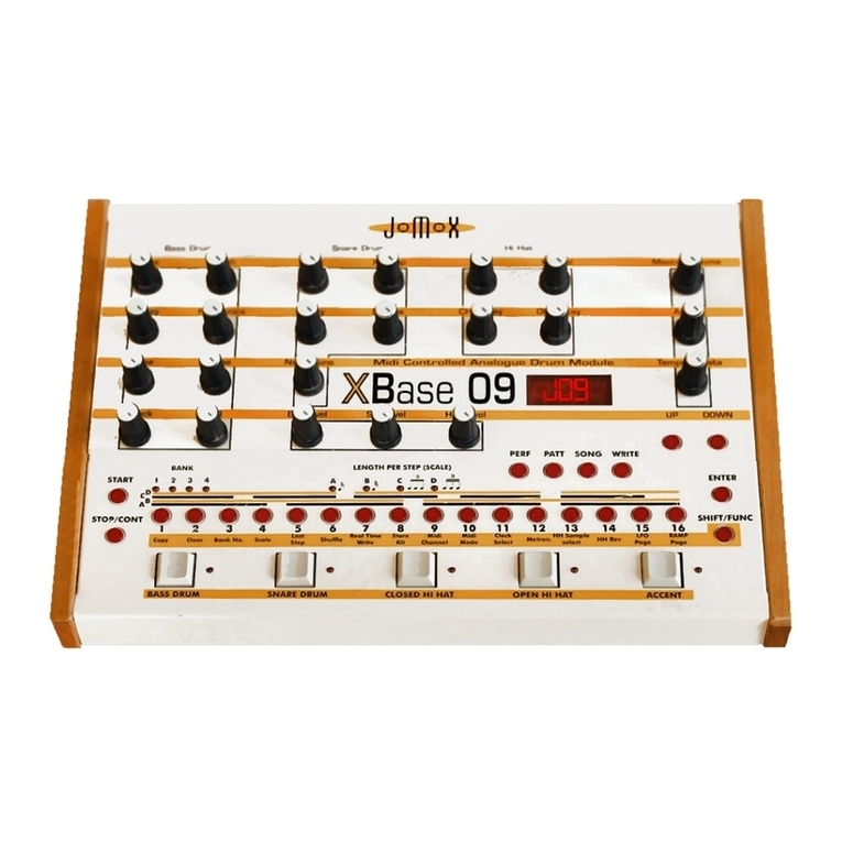 Jomox Xbase 09 operating manual
