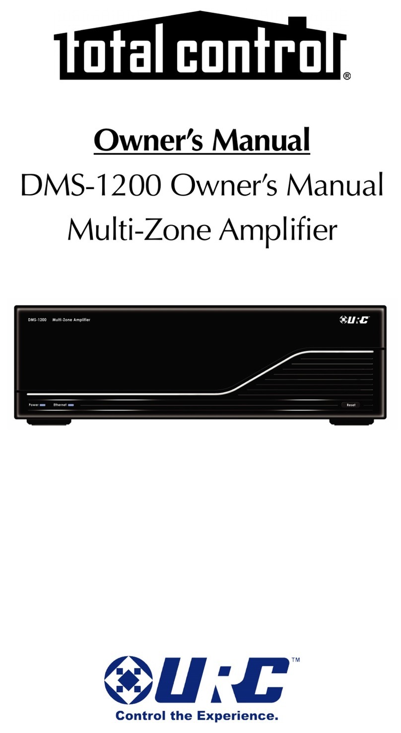 Total Control DMS-1200 owner's manual