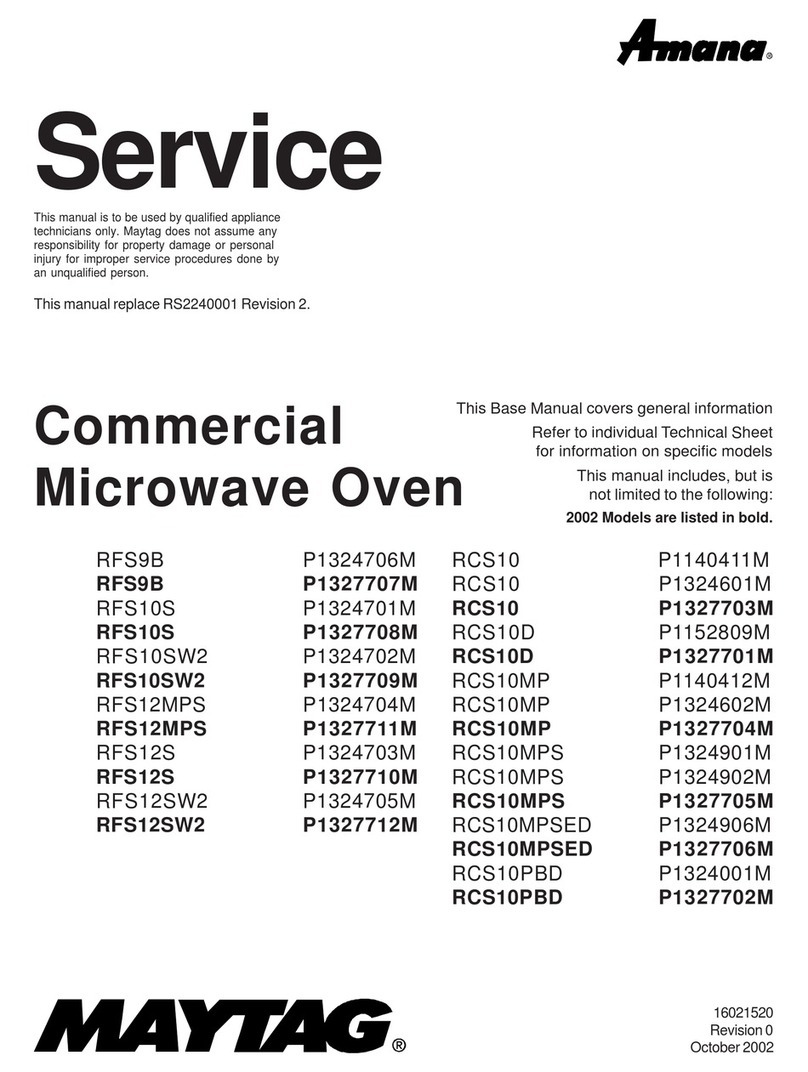 Maytag RFS9B Service