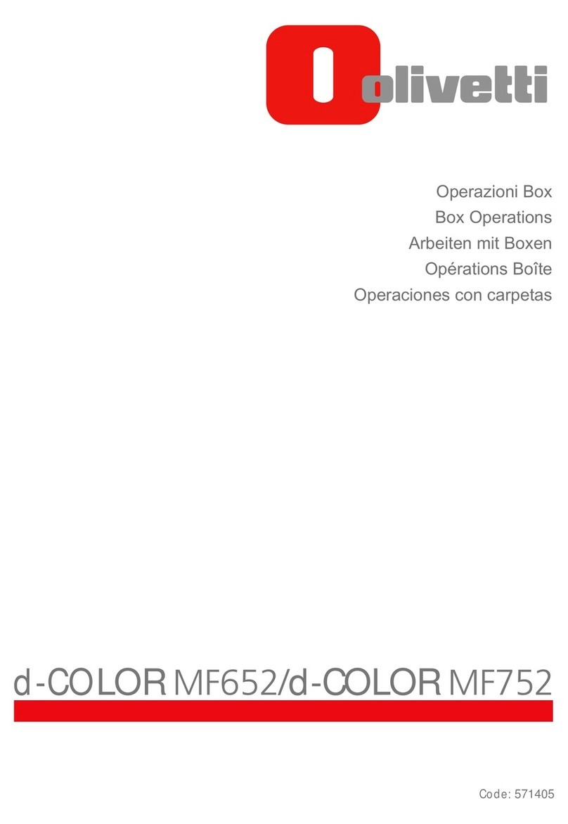 Olivetti d-COLOR MF652 User manual