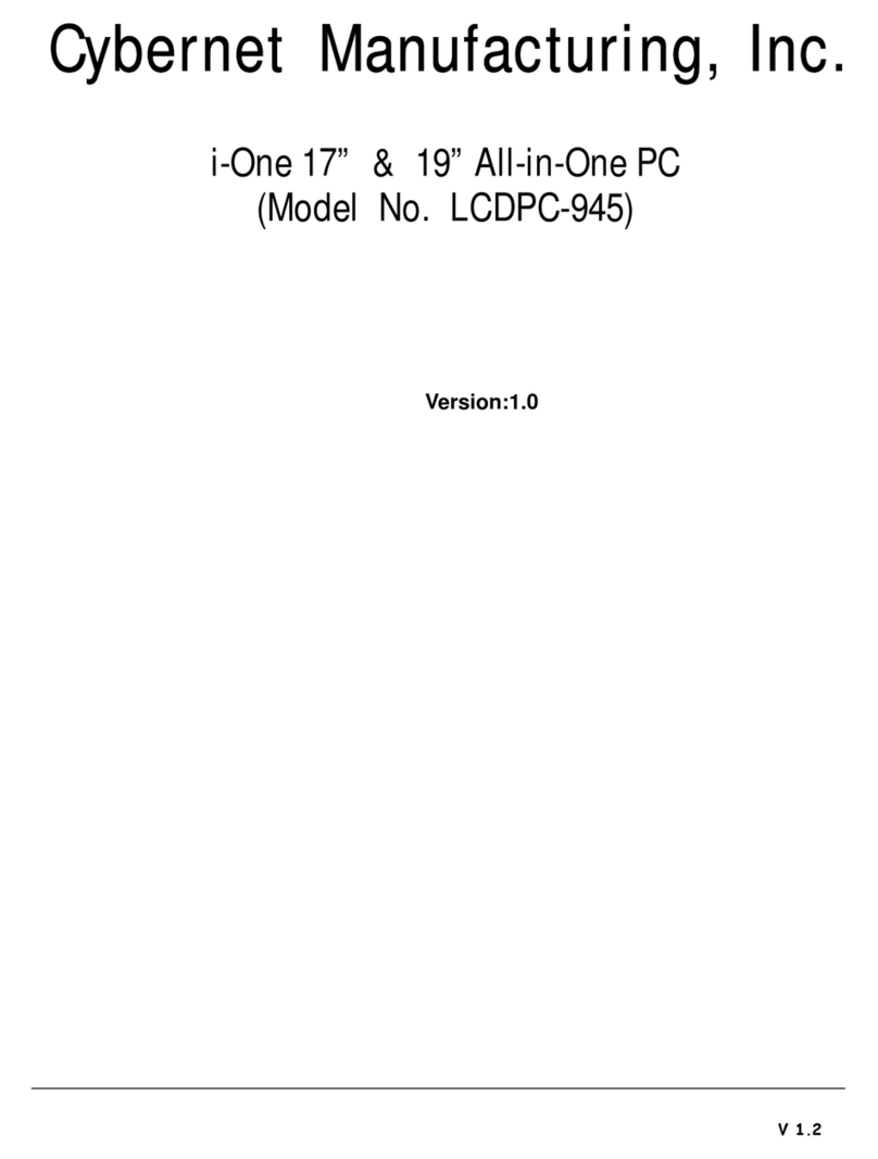 Cybernet i-One 17 user manual
