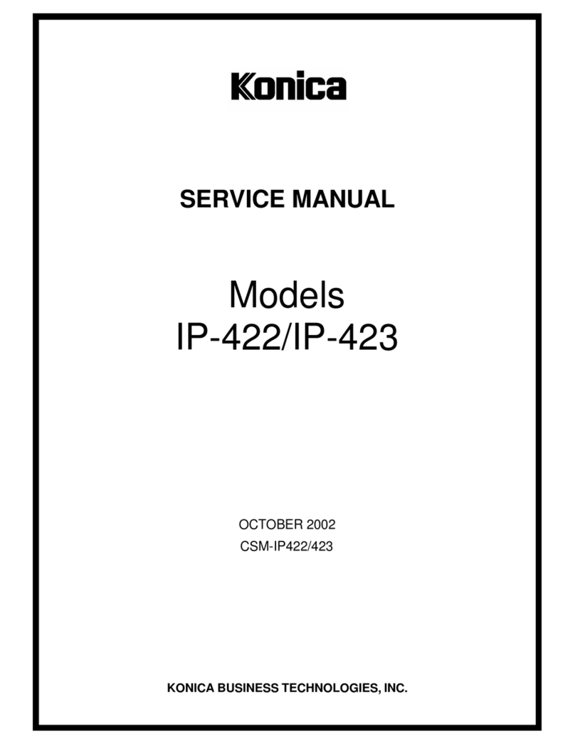 Konica Minolta IP-423 Service manual