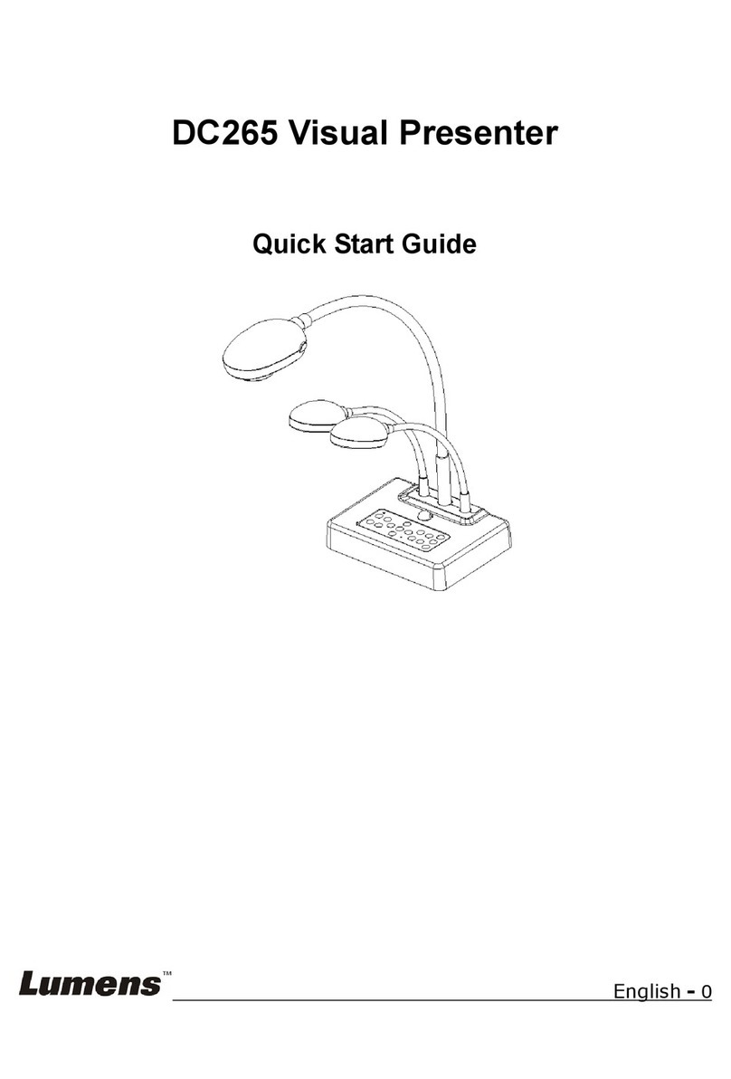 Lumens DC265 quick start guide