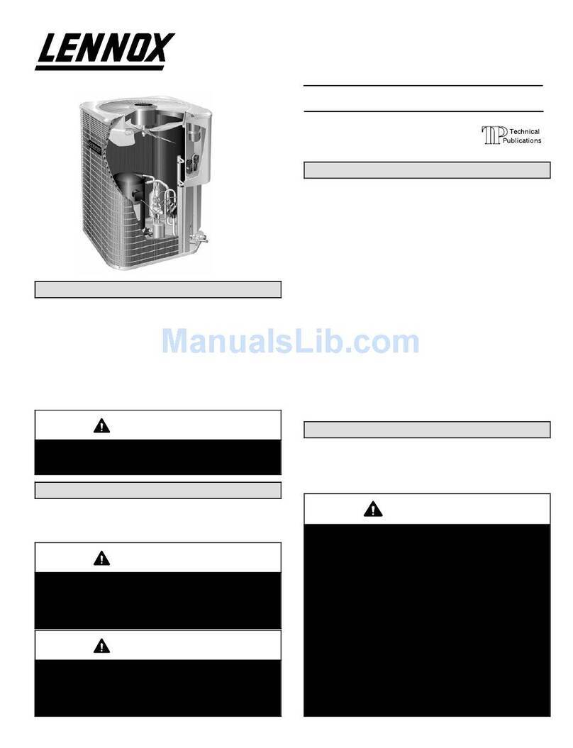 Lennox HPXA12 SERIES User manual