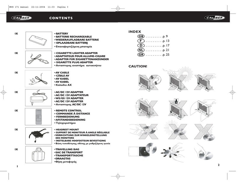 Caliber MVD171 User manual