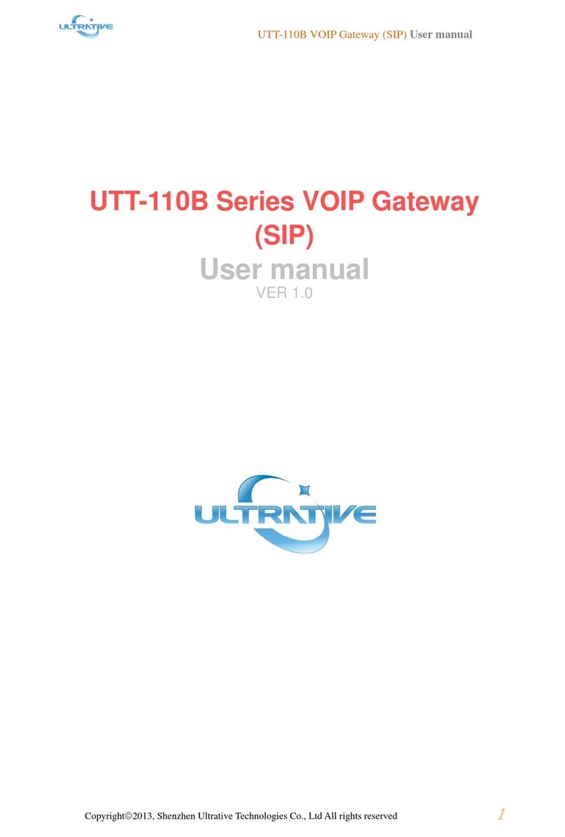 Ultrative UTT-110B Series user manual