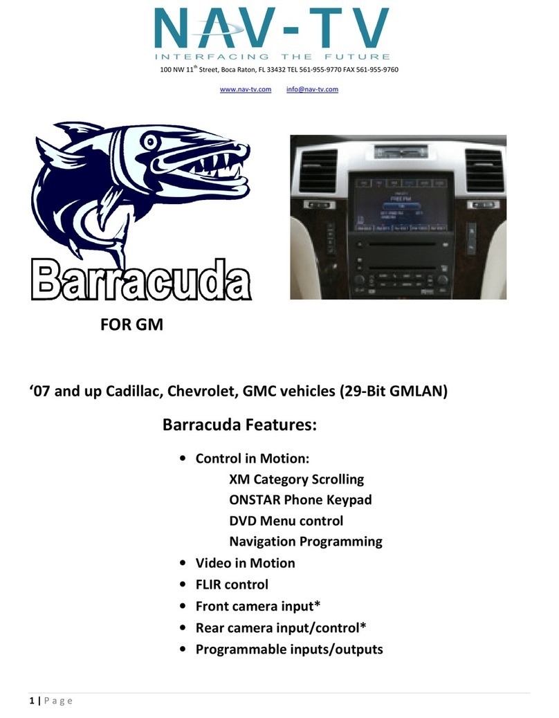 Nav TV Barracuda User manual