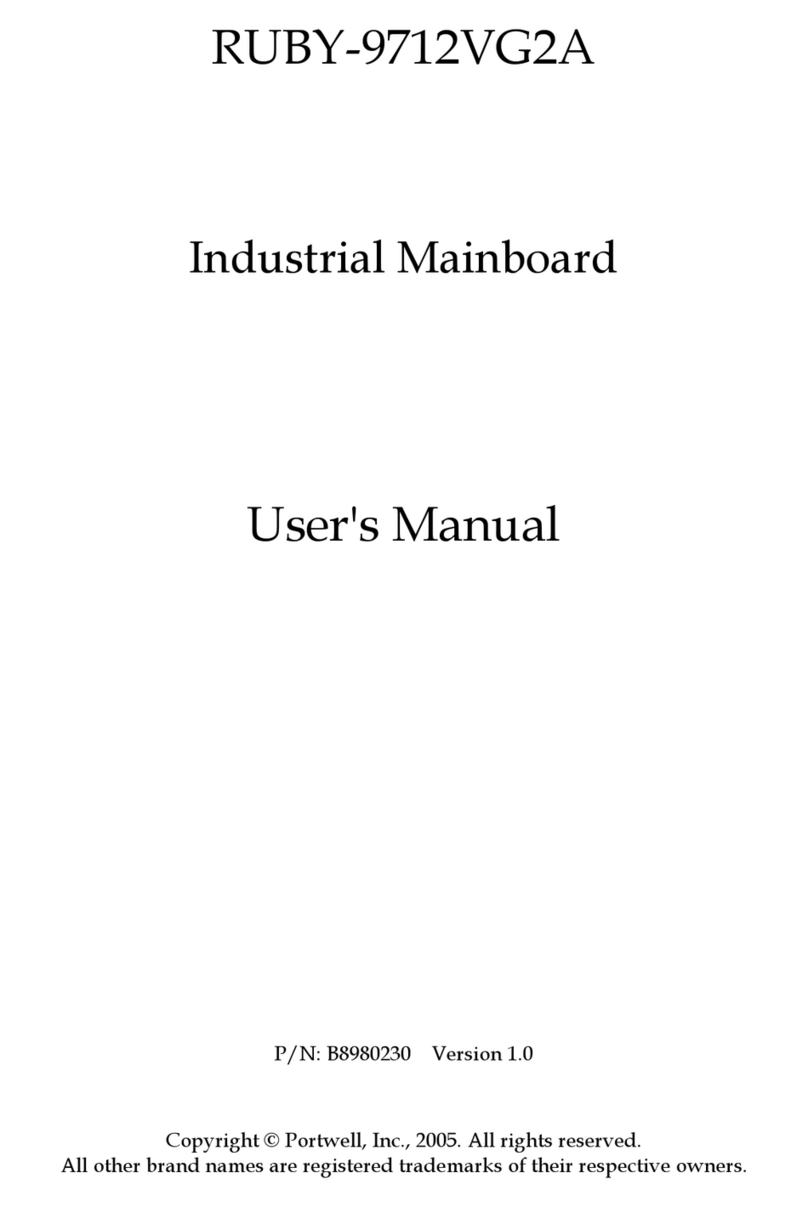 Portwell RUBY-9712VG2A user manual