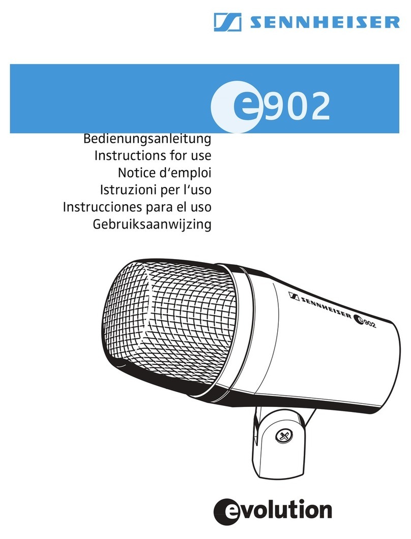 Sennheiser Evolution E 902 Instructions for use