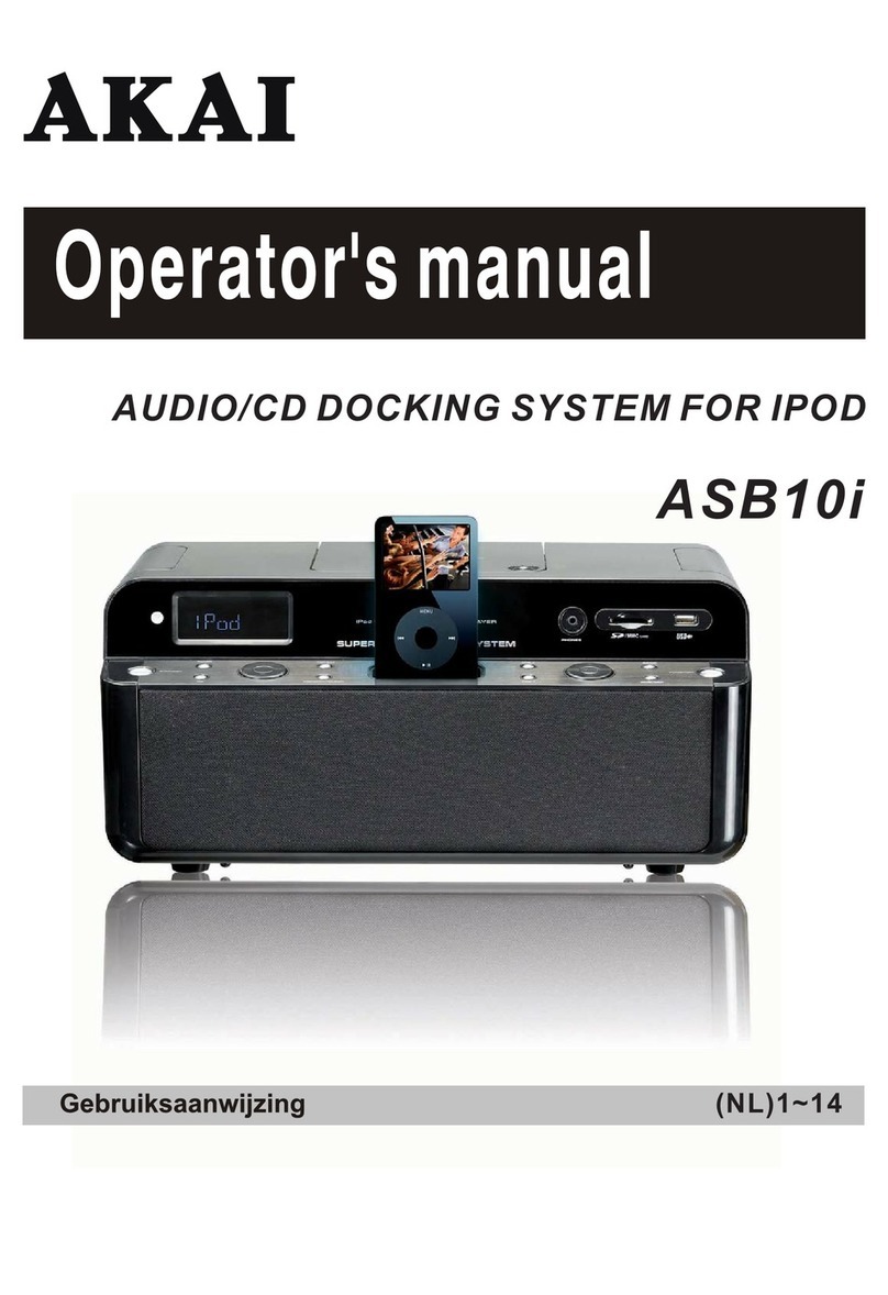 Akai ASB10i Operator's manual