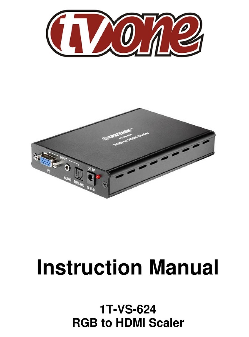 TV One 1T-VS-624 User manual