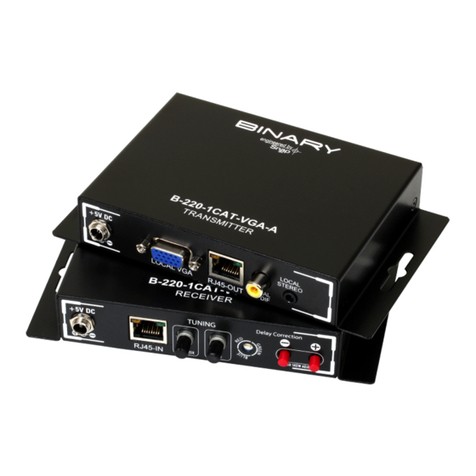 Binary B-220-1CAT-VGA-A User manual