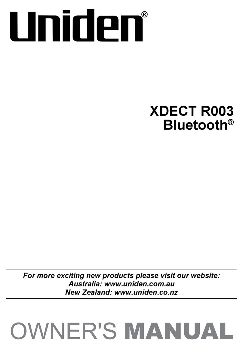 Uniden XDECT R003 User manual