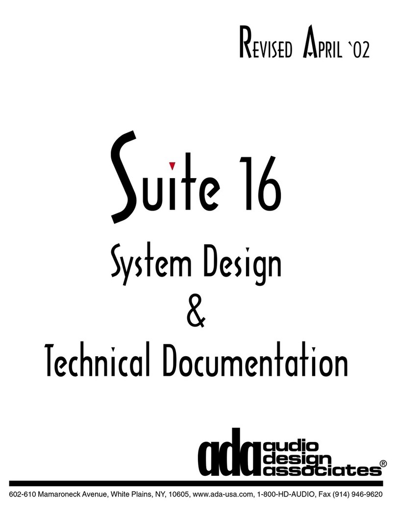 Audio Design Associates Suite 16 System design & technical documentation
