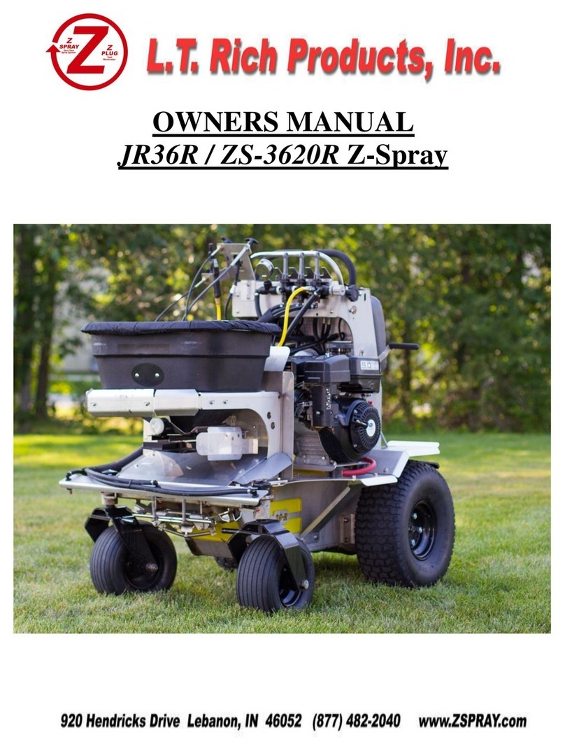L.T. Rich Products Z-Spray JR36R owner's manual