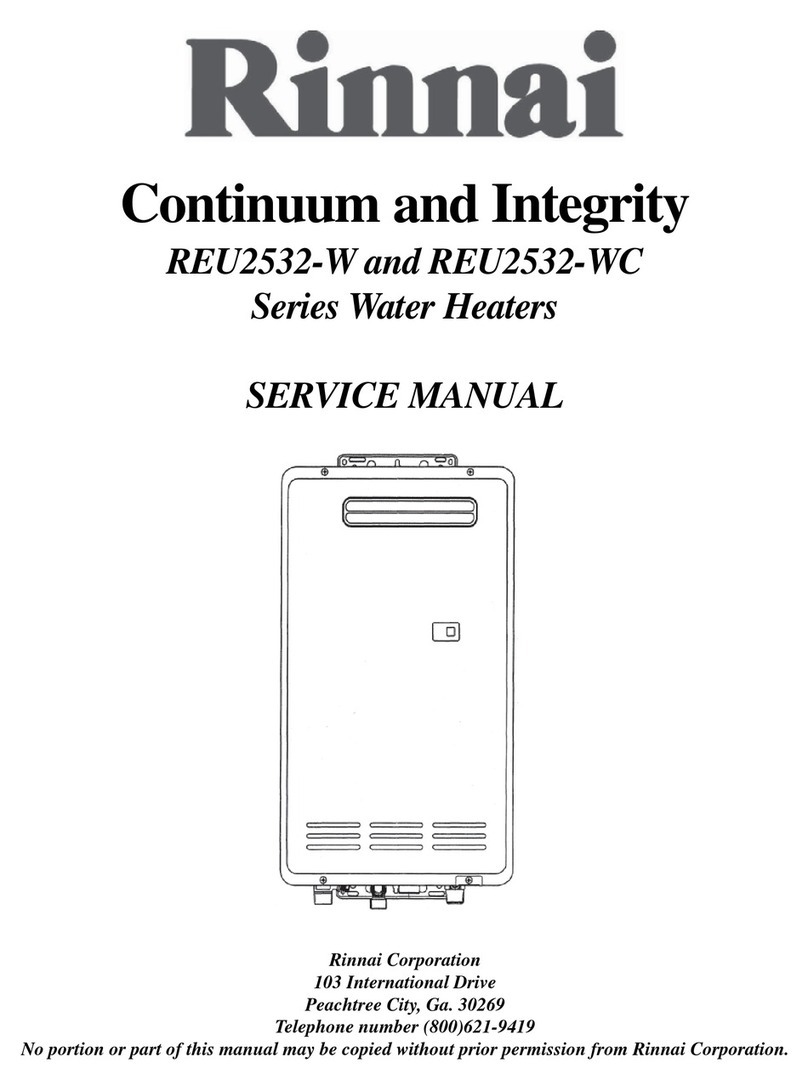 Rinnai Continuum REU2532-W Series User manual Rinnai Continuum REU2532-W Series User manual