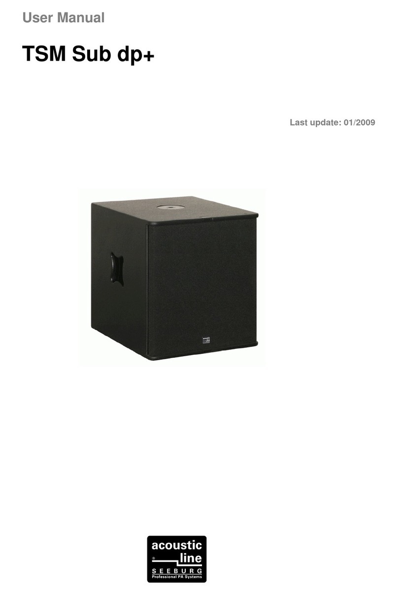 Seeburg TSM Sub dp+ user manual