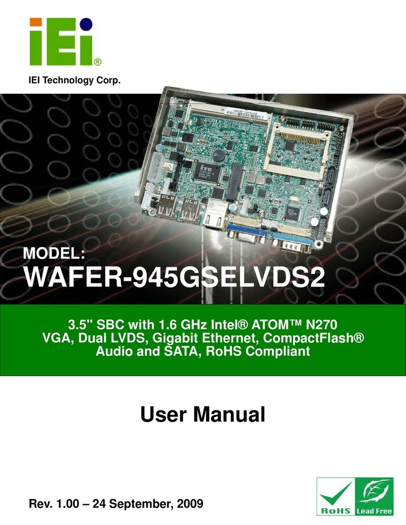 IEI Technology WAFER-945GSELVDS2 User manual