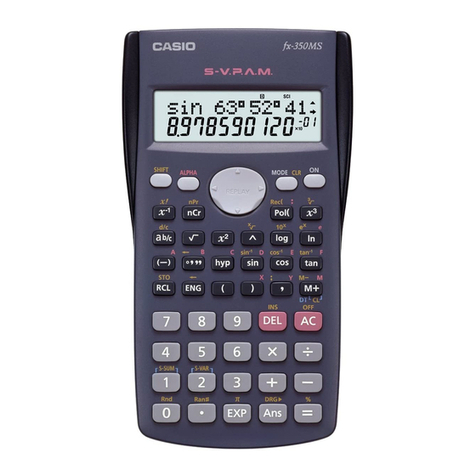 Casio fx-350MS Installation and operation manual