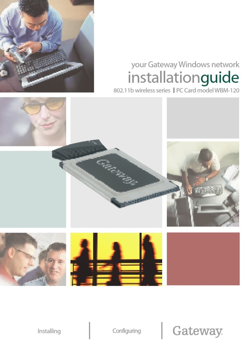 Gateway WBM-120 installation guide