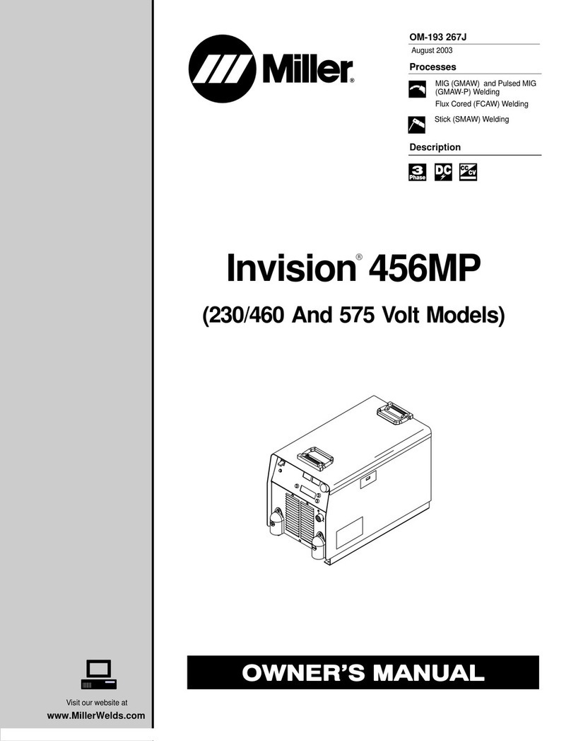 Miller Invision 456MP owner's manual