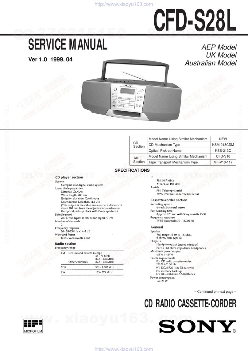 Sony CFD-S28L User manual