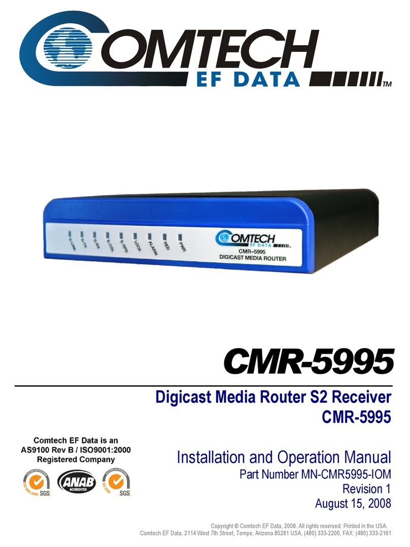 Comtech EF Data CMR-5995 User manual